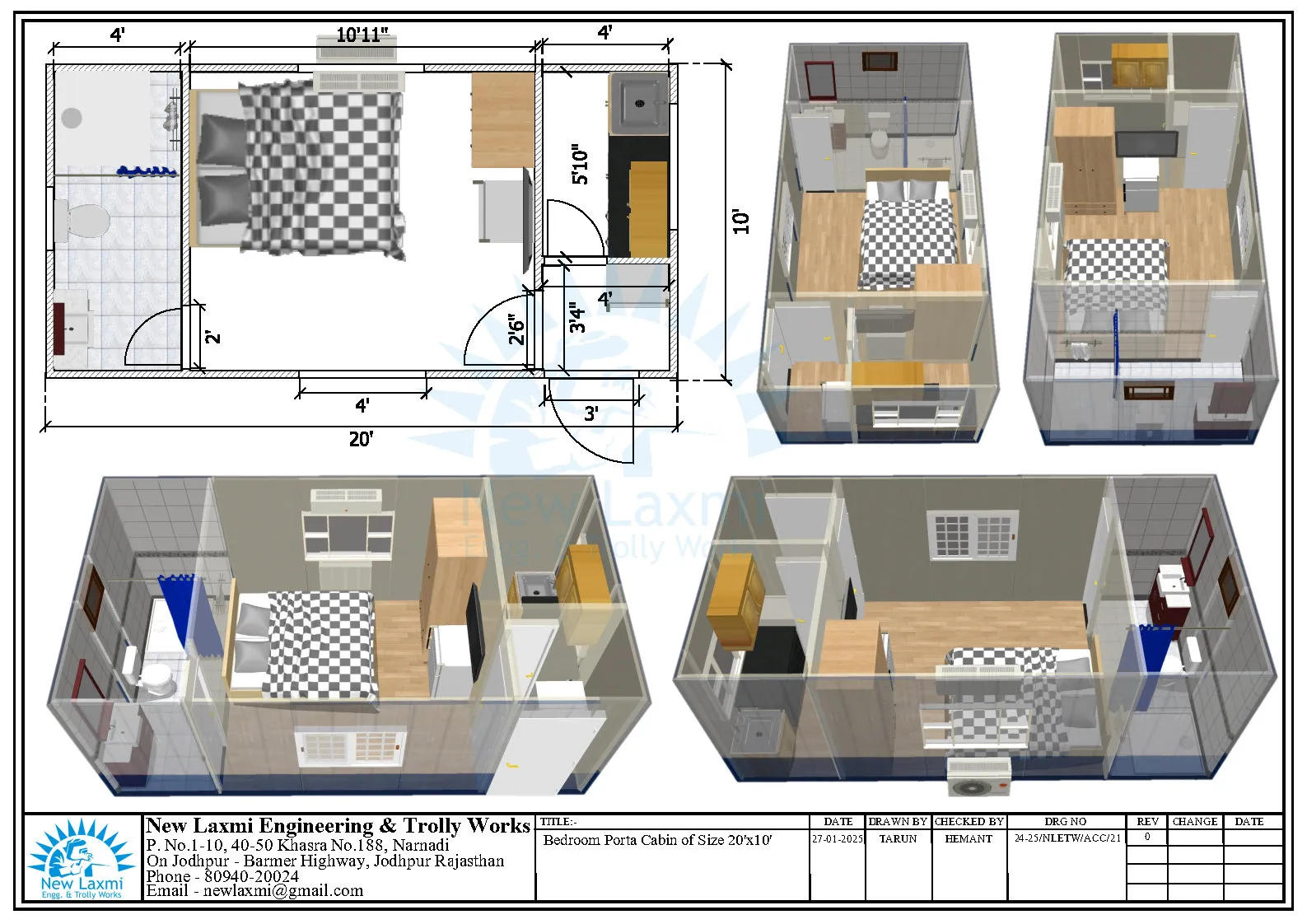 Office Cabin Layout
